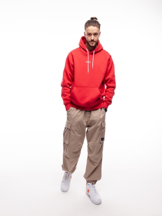 BLUZA KANGUR NVC BASIC RED WHITE