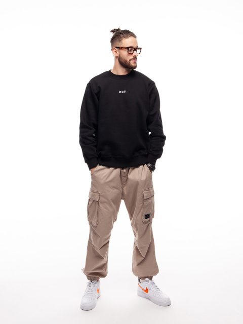 BLUZA KLASYK NVC BASIC BLACK WHITE