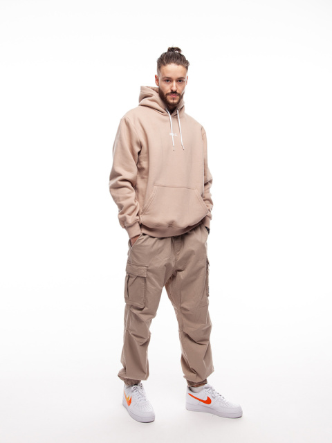 BLUZA KANGUR NVC BASIC BEIGE WHITE