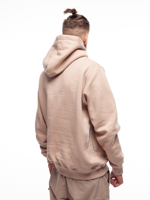 BLUZA KANGUR NVC BASIC BEIGE WHITE