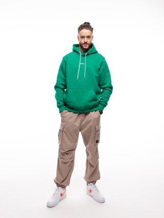 BLUZA KANGUR NVC BASIC GREEN WHITE