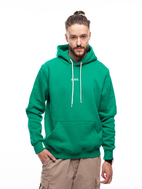 BLUZA KANGUR NVC BASIC GREEN WHITE