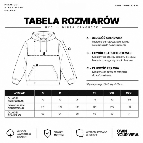 BLUZA KANGUR NVC BASIC MELANGE BLACK