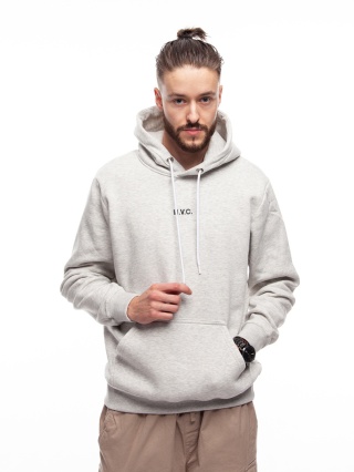 BLUZA KANGUR NVC BASIC MELANGE BLACK