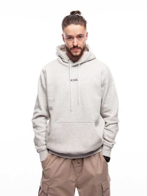 BLUZA KANGUR NVC BASIC MELANGE BLACK