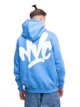 BLUZA KANGUR NVC SPRAY BACK BLUE WHITE