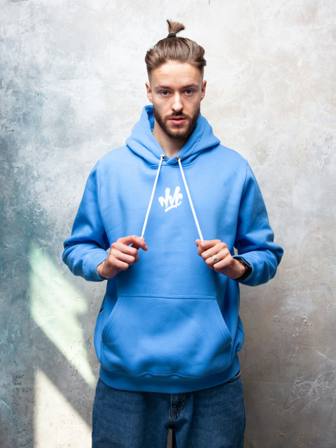 BLUZA KANGUR NVC SPRAY BACK BLUE WHITE