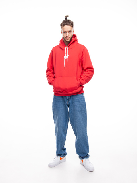 BLUZA KANGUR NVC BIG BACK RED WHITE