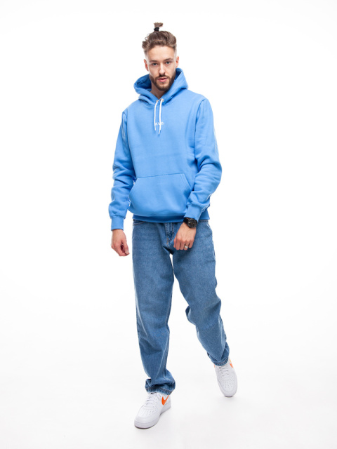 BLUZA KANGUR NVC BASIC BLUE WHITE