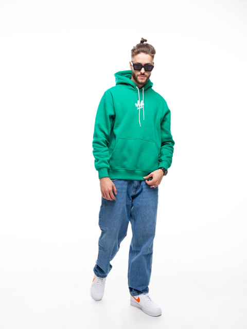 BLUZA KANGUR NVC BIG BACK GREEN WHITE