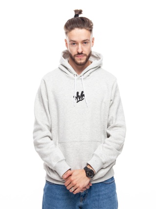 BLUZA KANGUR NVC SPRAY BACK MELANGE CZARNY