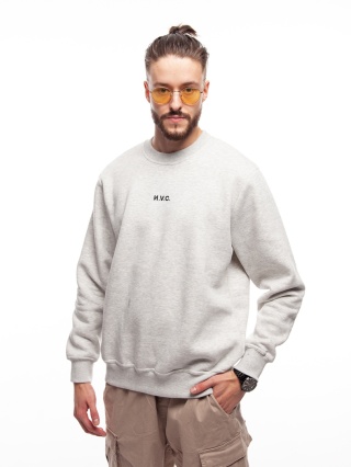 BLUZA KLASYK NVC BASIC MELANGE BLACK