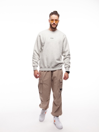 BLUZA KLASYK NVC BASIC MELANGE BLACK