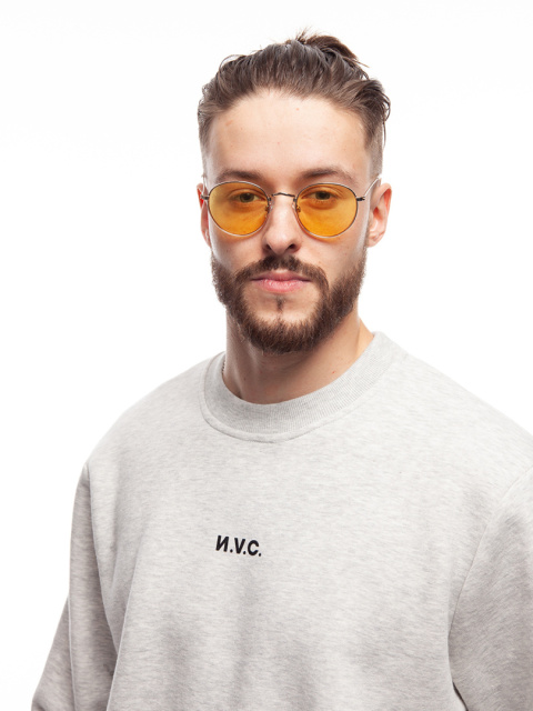 BLUZA KLASYK NVC BASIC MELANGE BLACK