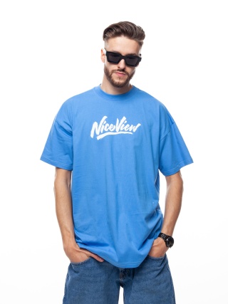 TSHIRT NICE VIEW SHARP BLUE/WHITE
