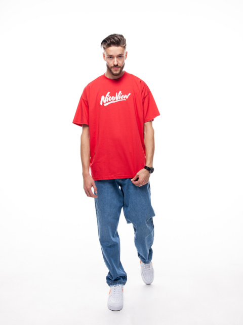 TSHIRT NICE VIEW SHARP RED/WHITE