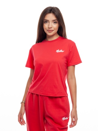 TSHIRT WMN NICE VIEW SHARP RED/WHITE