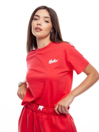 TSHIRT WMN NICE VIEW SHARP RED/WHITE