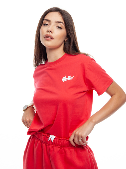 TSHIRT WMN NICE VIEW SHARP RED/WHITE