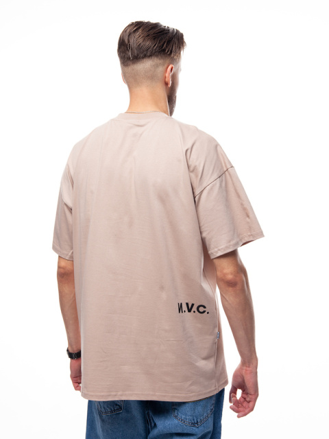 TSHIRT NICE VIEW SHARP BEIGE/BLACK