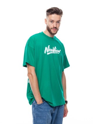 TSHIRT NICE VIEW SHARP GREEN/WHITE