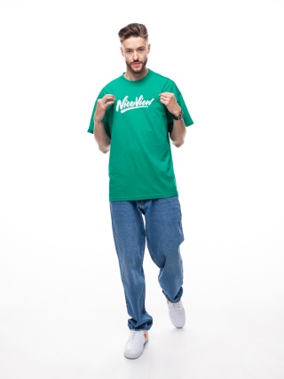 TSHIRT NICE VIEW SHARP GREEN/WHITE