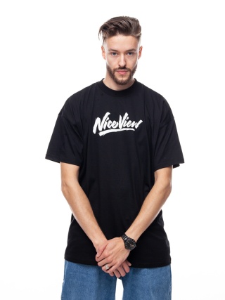 TSHIRT NICE VIEW SHARP BLACK/WHITE