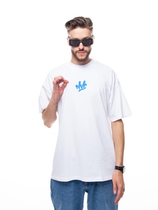 TSHIRT NVC SPRAY BIG BACK WHITE BLUE