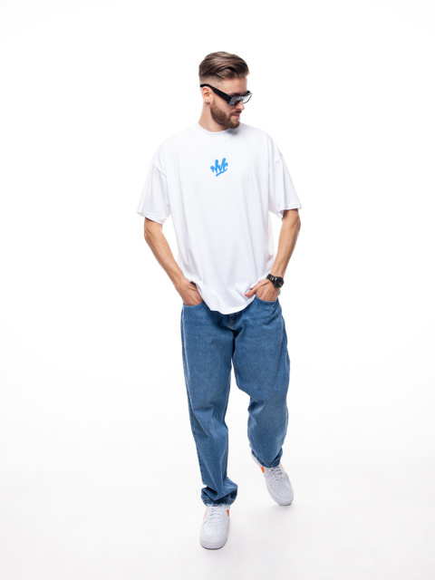 TSHIRT NVC SPRAY BIG BACK WHITE BLUE