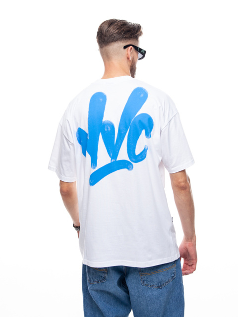 TSHIRT NVC SPRAY BIG BACK WHITE BLUE