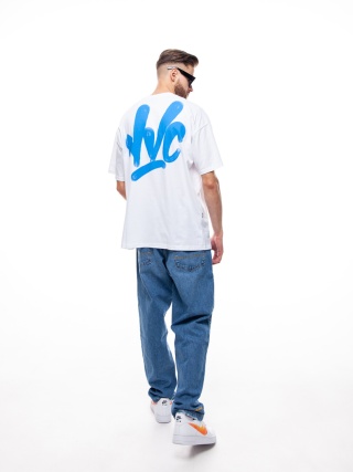 TSHIRT NVC SPRAY BIG BACK WHITE BLUE