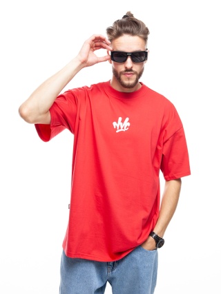 TSHIRT NVC SPRAY BIG BACK RED WHITE