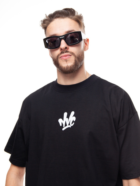 TSHIRT NVC SPRAY BIG BACK BLACK/WHITE