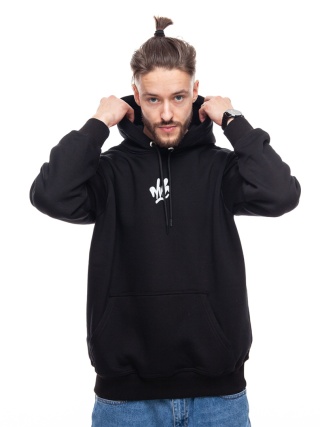 BLUZA KANGUR NVC SPRAY BACK BLACK WHITE