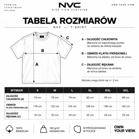 TSHIRT NVC SPRAY SMALL WHITE/BLACK