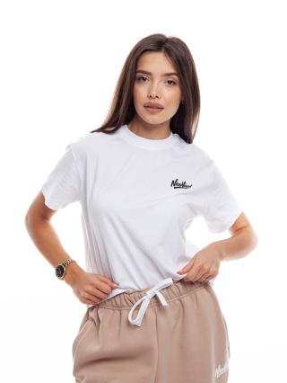 TSHIRT WMN NICE VIEW SHARP WHITE/BLACK