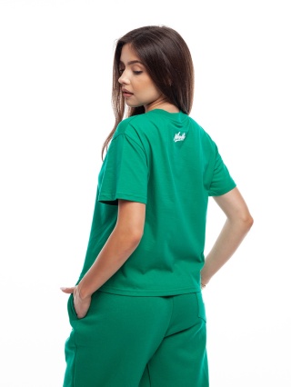 TSHIRT WMN NICE VIEW SHARP BLUE/WHITE