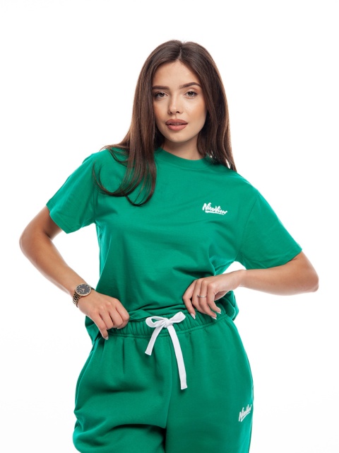 TSHIRT WMN NICE VIEW SHARP BLUE/WHITE