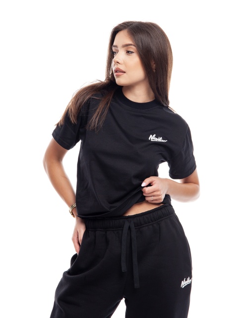 TSHIRT WMN NICE VIEW SHARP BLACK/WHITE